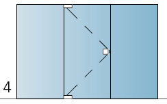 04 Tür zwischen zwei Festteilen