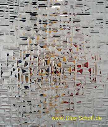 Ornamentglas Abstrakto 187 weiß