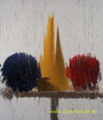 Ornamentglas Altdeutsch K weiß