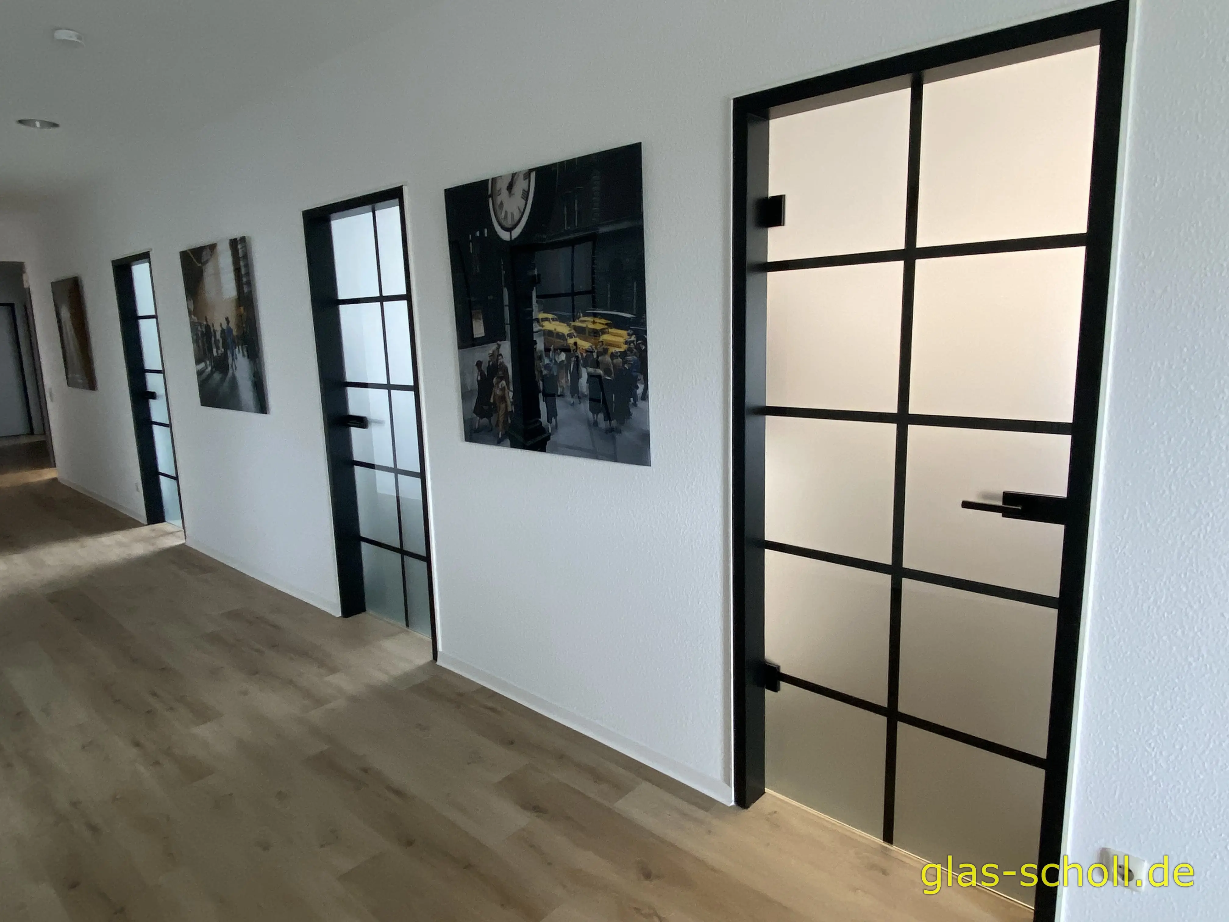 Industrial Style Ganzglastüren von Glas Scholl