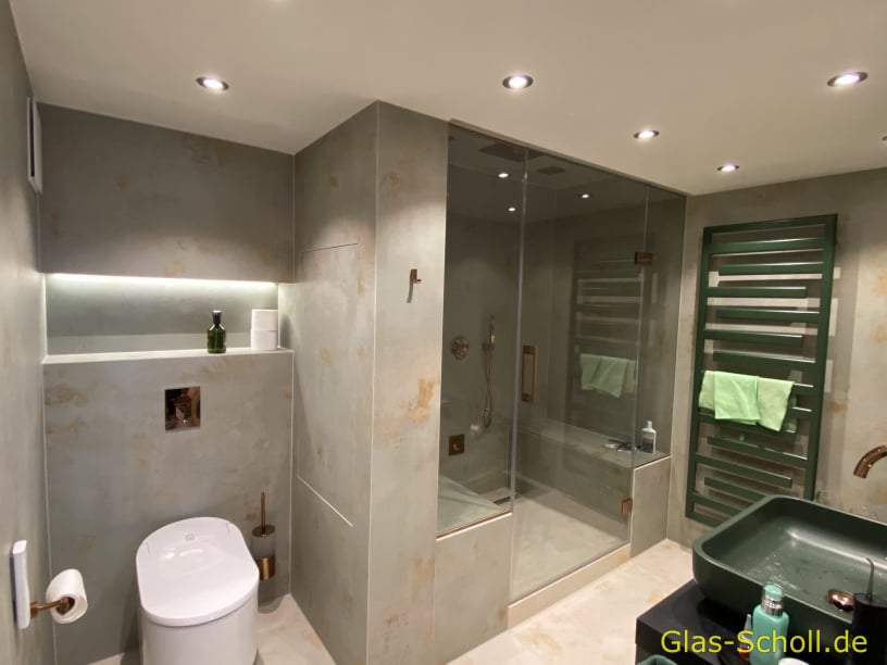 Dampfsauna - Glasdusche mit maximaler Wirkung von www.Glas-Scholl.de